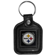 Pittsburgh Steelers Square Leatherette Key Chain